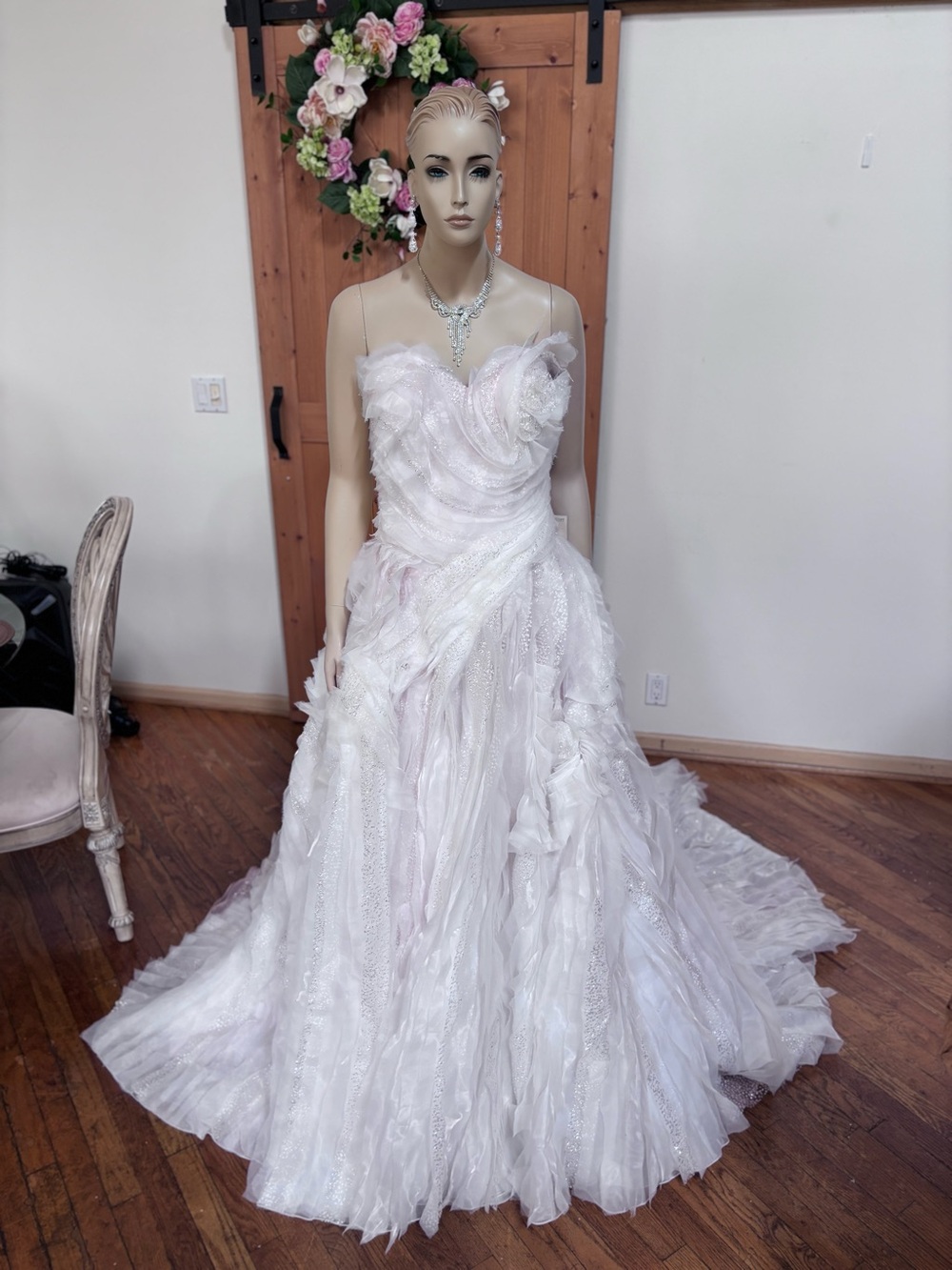 YSA Makino Blush Wedding gown size 12